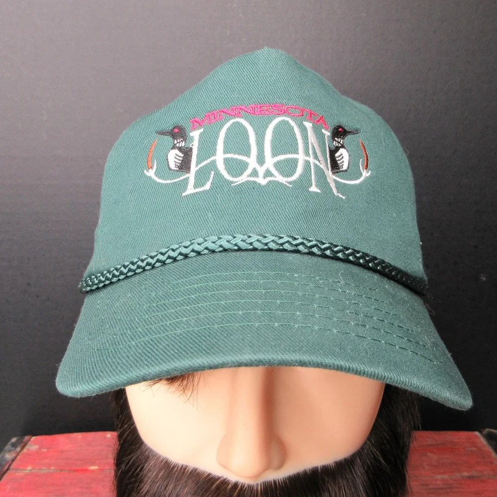 Minnesota Loon Baseball Cap Green Loving & Associates Snapback Hat OSFA